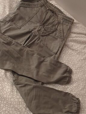 American Eagle Outfitters Olive Drawstring Pants